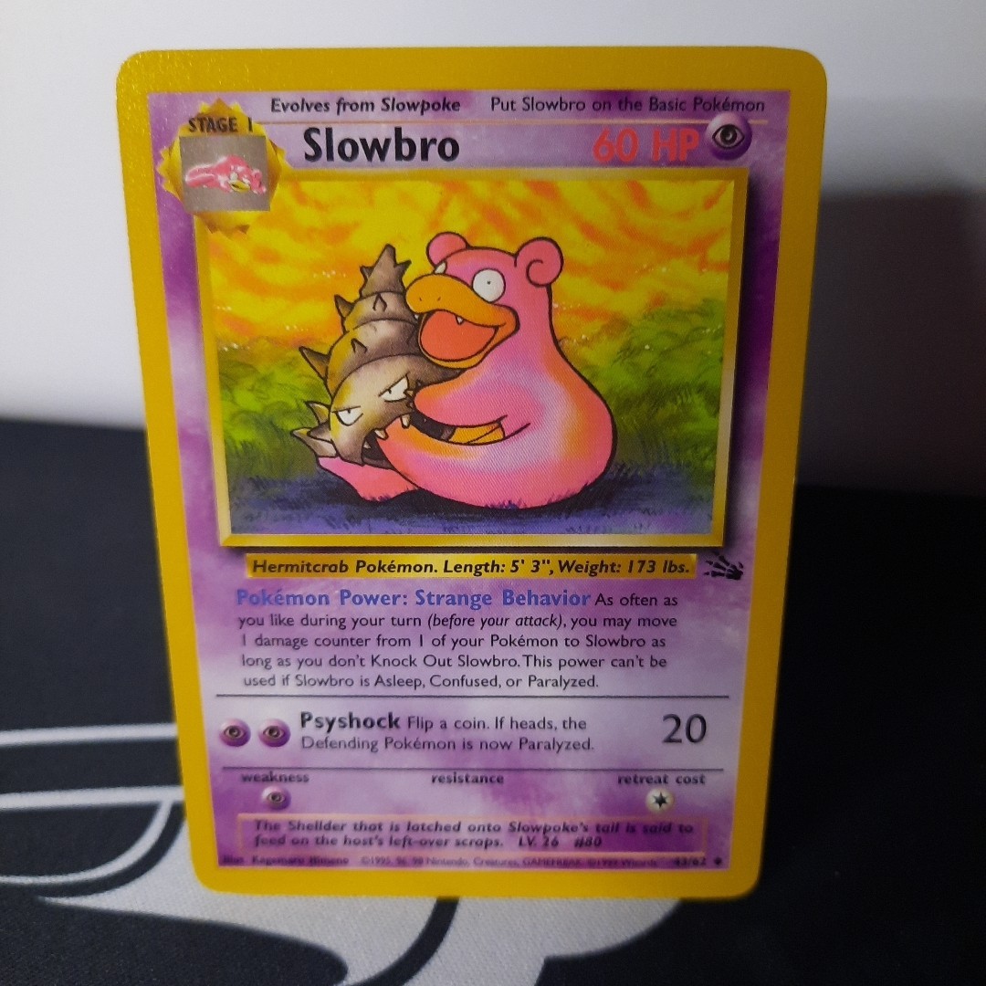 SLOWBRO - 43/62 - Fossil - Pokemon Card - LP