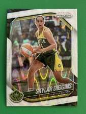 Skylar Diggins 2025 Panini Prizm WNBA (SP) White Seismic Wave Prizm #123 Storm