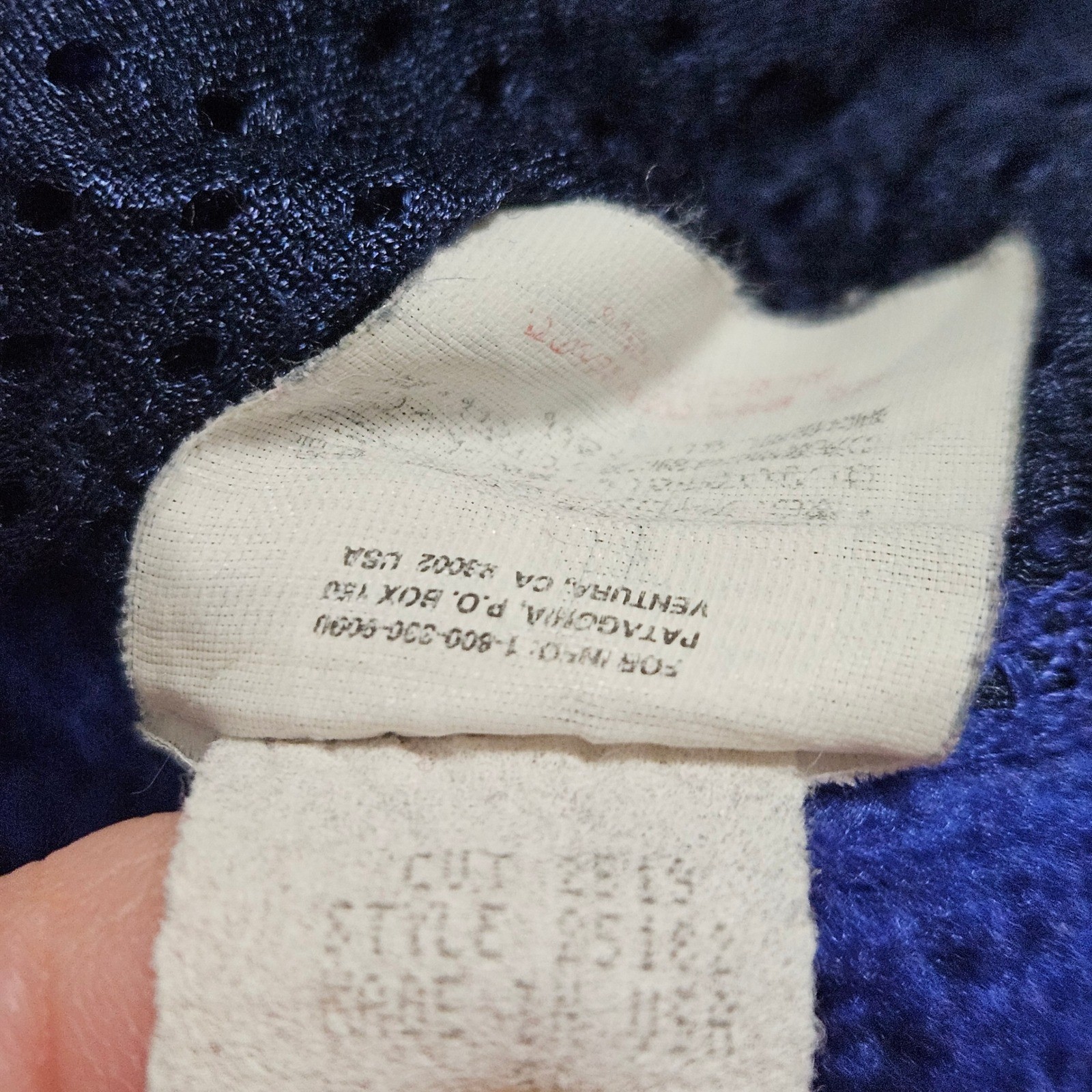 VTG Patagonia Blue Fleece Vest Purple Trim USA Made Outdoor Gorpcore Unisex L thumbnail 6