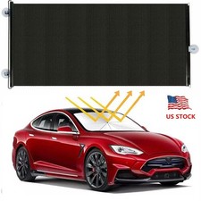 Car Front Retractable Windshield Sun Shade Visor Suv Window Folding Block Cover