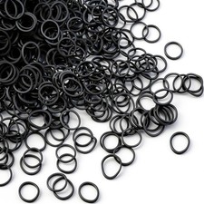 black Elastic Hair Bands 500pcs Mini Rubber Bands with a box Soft Elastic Ban...