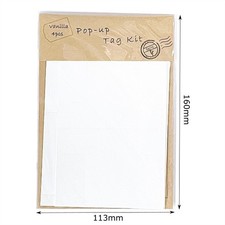 Tojiro Club Popup Tag Kit Vanilla Makes 4 Tags