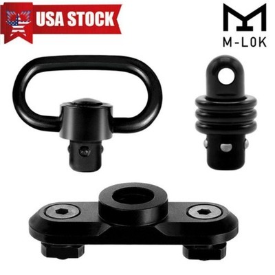 M-LOK QD Sling Mount Swivel With Quick Detach Stud Attachment With Sling Swivel