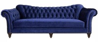 Blaue Chesterfield Wohnzimmer Modern Design Couchen Sofa Designer MöBel Stoff