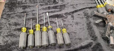 7 Klein Tools Electrician Screwdrivers 600 601 603 USA Made