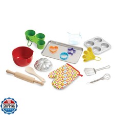Melissa and Doug Baking Play Set 20 pcs - Play Kitchen Accessories