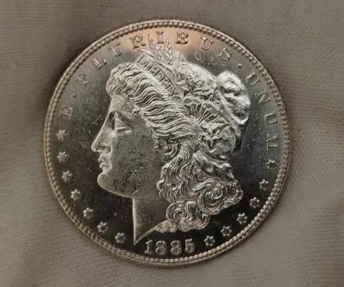 *1885 P* • Morgan Dollar $1 - Gem BU MS+++ DMPL Cameo Deep Mirrors PQ+ #268