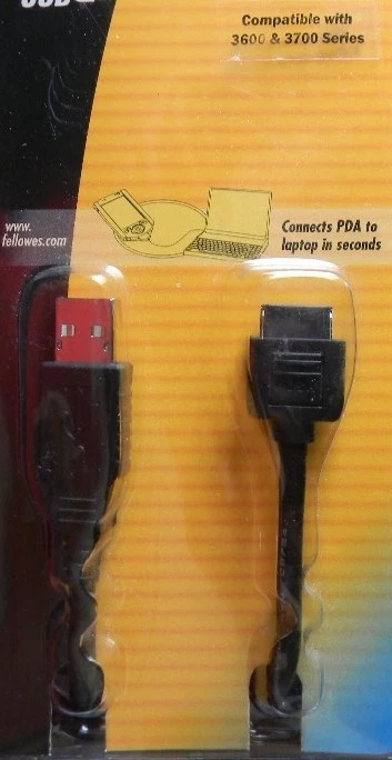 FELLOWES PDA TO LAPTOP HOTSYNC USB CABLE COMPAQ IPAQ  HOT SYNC NEW - Image 2 of 3