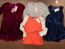 NEW WITH TAGS Girls Size 10/12 Set of 4 Clothing Dresses Tops Shirts