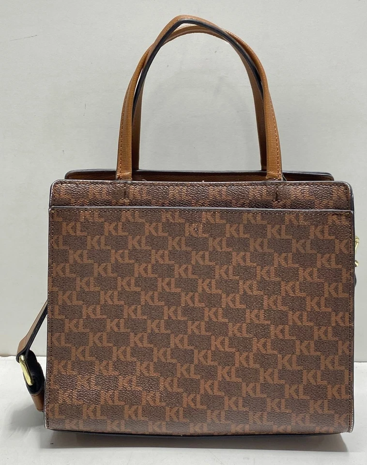 Bolso para mujer Karl Lagerfeld marrón Maybell con asa superior con correa bandolera Foto 2 de 4