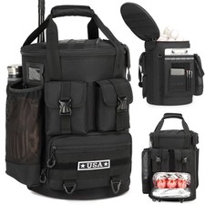 Baseball Bucket Bag with Insulation Pocket, Anti-Slip Bottom - Coaching
