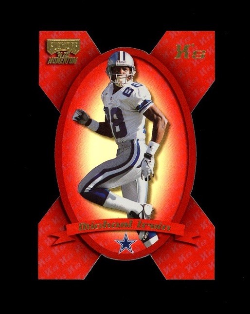 RARE 1999 Playoff Momentum RED X’s CUT SP MICHAEL IRVIN /300! Dallas Cowboys 