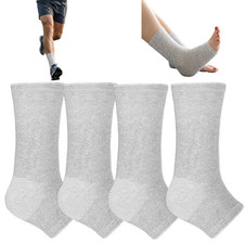 2 Pairs Bamboo anti Fatigue Socks, Bamboo Ankle Brace Protection Socks Compressi
