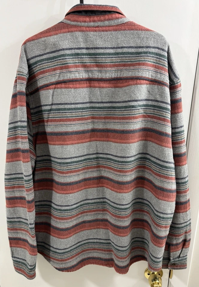 Sobrecamisa Life After Denim Hombre XXL 2XL Gris Rayas Horizontales Multicolor Otoño Foto 2 de 4