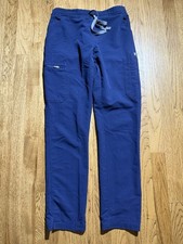Figs Yola Skinny Scrub Pants Women s Size XS Navy Blue Healthcare Drawstring