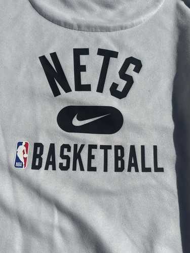 Erwachsene XL Brooklyn Nets Nike Dri Fit Pullover Sweatshirt NBA Basketball - Bild 4 von 6