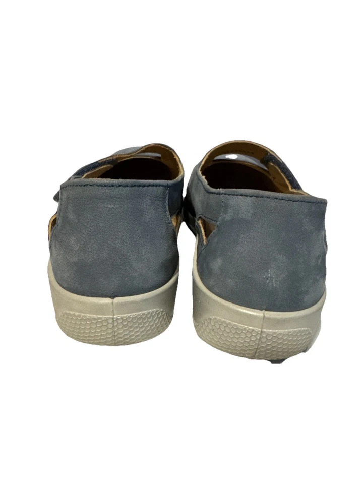 Lo último Para Mujer Azul Cuero Suave Mary Jane Concepto Confort Zapatos Talla 9.5. Foto 4 de 4