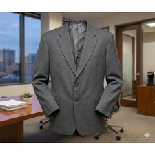 Statements Men's Black Gray Houndstooth Sport Coat / Jacket. Size R52