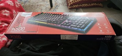 YINDIAO K500 Wired USB E-Sport 7 Colour Backlight Gaming Keyboard Gamer