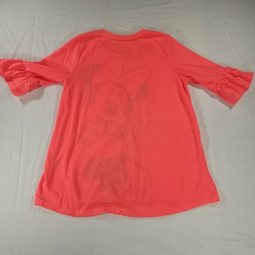 Disney Minnie Mouse Casual Short Sleeve T-Shirt Youth Girls Size 6X Pink - Picture 9 of 9