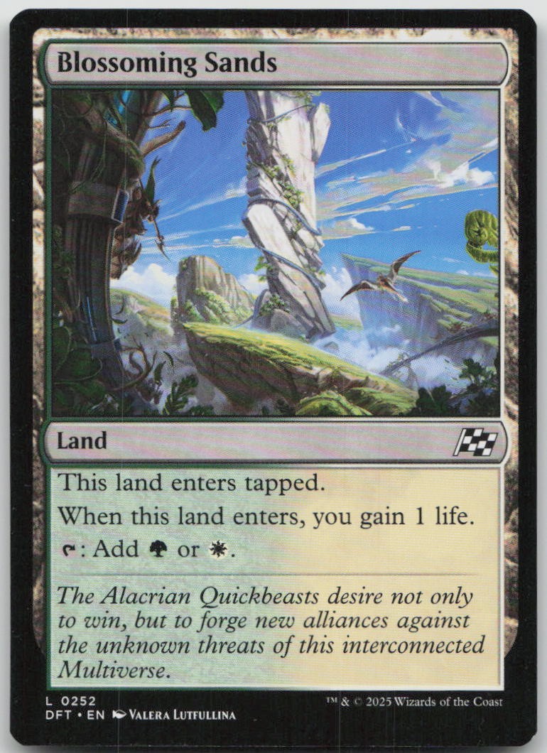 Blossoming Sands #252 Land Aetherdrift Magic: The Gathering MP