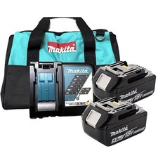 Makita BL1850BDC2 18V Battery and Rapid Optimum Charger Starter Pack (5.0Ah)