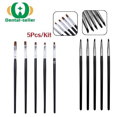 5Pc/Kit Dental Resin Brush Pens Shaping Adhesive Brushes Pen Composite Porcelain