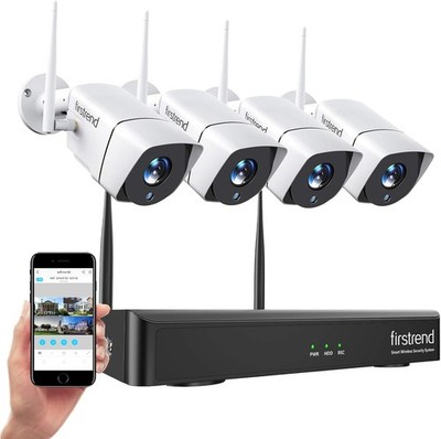 FIRSTREND Wireless Security Camera System NVR 8CH 1080P Surveillance IP Camera