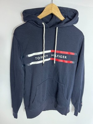 Tommy Hilfiger Hoodie Classic Tape Logo Pullover | Herren | Blau | Medium
