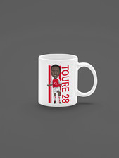 Kolo Toure Arsenal Football Cartoon Fan Art Mad 11oz ceramic White mug