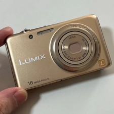 Vintage Panasonic Lumix DMC-FH7 Gold Digital Camera