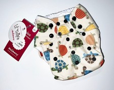 Blueberry Simplex TURTLES ONE Size All-in-One Cloth Diaper Brand New