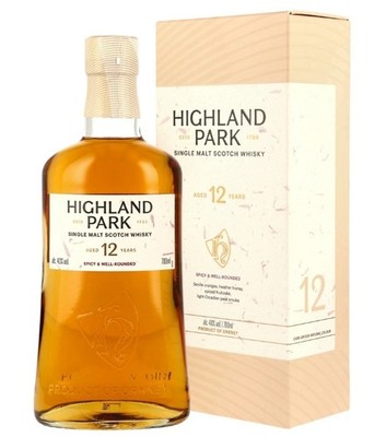 Highland Park 12 Jahre Single Malt Scotch Whisky / 40 % vol / 0,7 Liter-Flasche