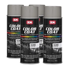 SEM 15393 Color Coat Medium Gray Flexible Auto Body Paint 12 oz (4 Pack)