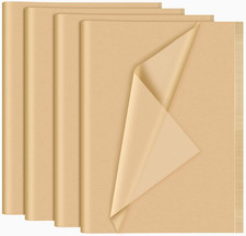 120 Sheets Kraft Tissue Paper - 14 x 20 Inches Recyclable Brown Wrapping Pape...