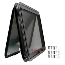 RV Exit Window - Tinted Camper Push Window with Net Screen and 36" W x 22" H