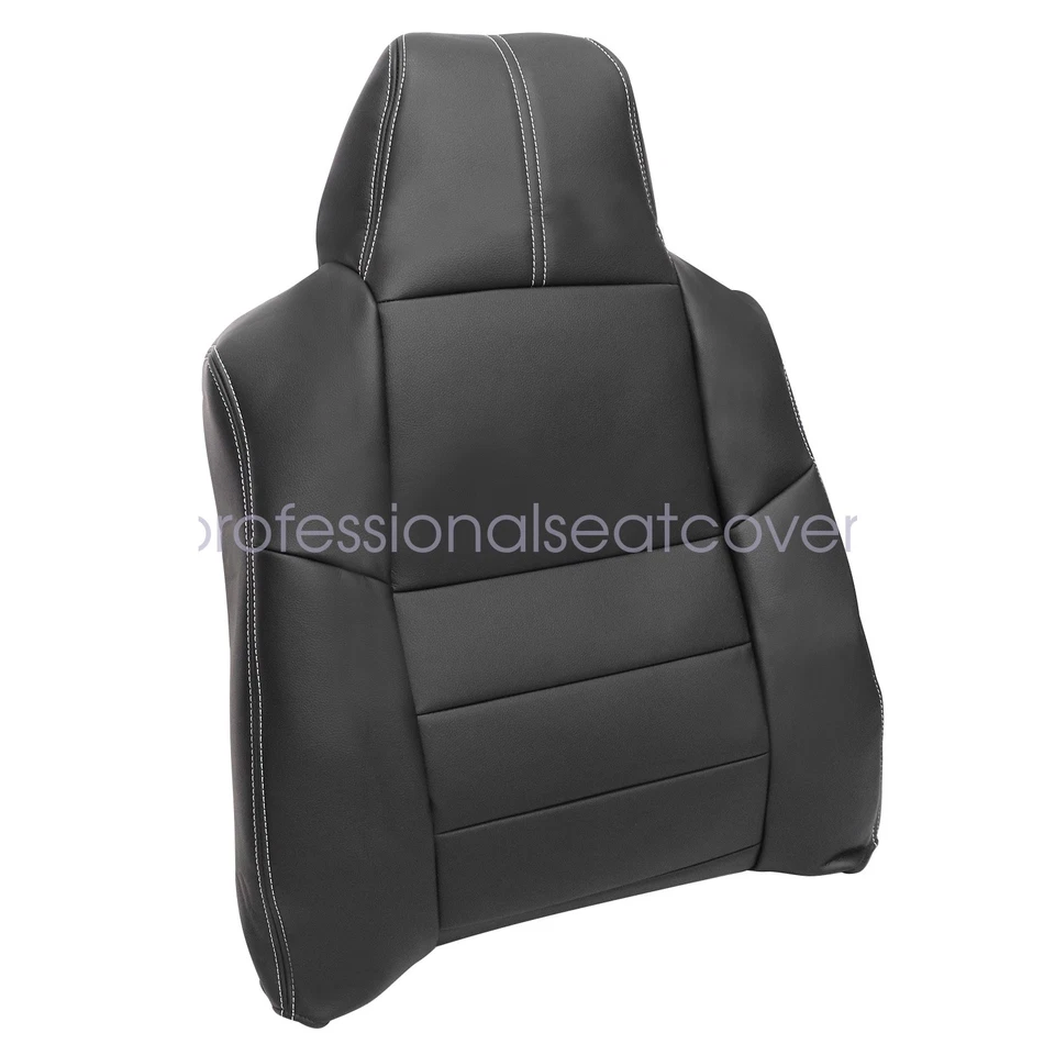 For 2008 2009 2010 Ford F-250 Lariat XLT XL Both Side Leather Seat Cover Black - Image 4 of 4