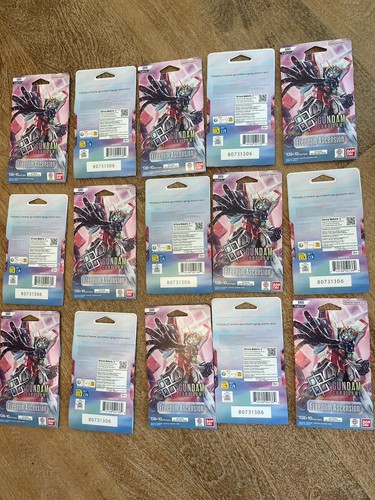 Bandai Gundam Card Game Freedom Ascension English Booster Packs Lot of 15