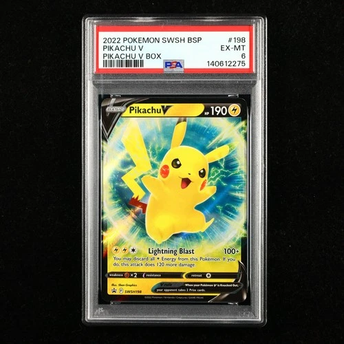 PSA 6 EX-MT 2022 Pokemon ENG Pikachu V SWSH198