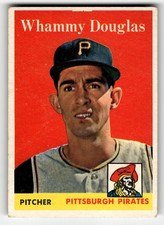 1958 Topps Whammy Douglas #306 Pittsburgh Pirates ROOKIE MID GRADE NICE