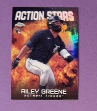 Topps Riley Greene Detroit Tigers Rookie 2023 Chrome Action Stars #ASC-8
