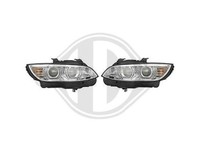 Designscheinwerfer Set FüR E92 Angel Eyes Klar Chrom 2005-2010