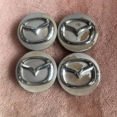 C121-21 Mazda Genuine Wheel Center Caps 4 Used Part Number 2874 56Mm Biante Axel