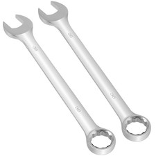 2 Pcs 36 Mm Combination Wrench Forged Steel Metric Open And Box End 15-degree