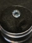 Round Faceted Light Blue Topaz Loose Gemstone, Transparent Cut, 1 Piece — photo 3