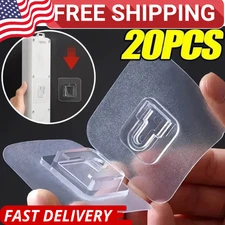 Double-Sided Adhesive Wall Hooks Transparent Strong Suction Cup Holders