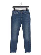 Mint Velvet Women's Jeans UK 10 Blue Cotton with Polyester, Elastane Skinny
