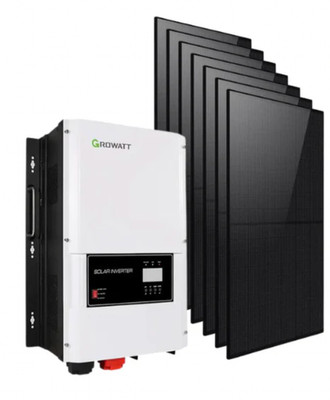 Solar kit 1x The Growatt 12KW Off-Grid -16x Solar panel Hanersun Hitouch  440W