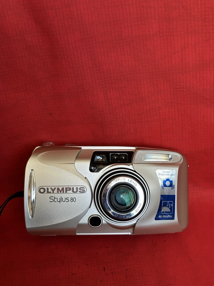OLYMPUS µ mju III 80 (Stylus 80) 35mm Film Point & Shoot Camera Tested working - Image 3 of 4