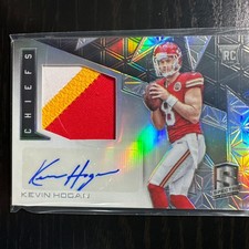 2016 Panini Spectra Rookie Patch Auto KC Chiefs Kevin Hogan 79/99